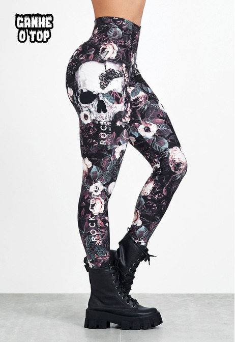 Legging Cintura Alta Sky Flower